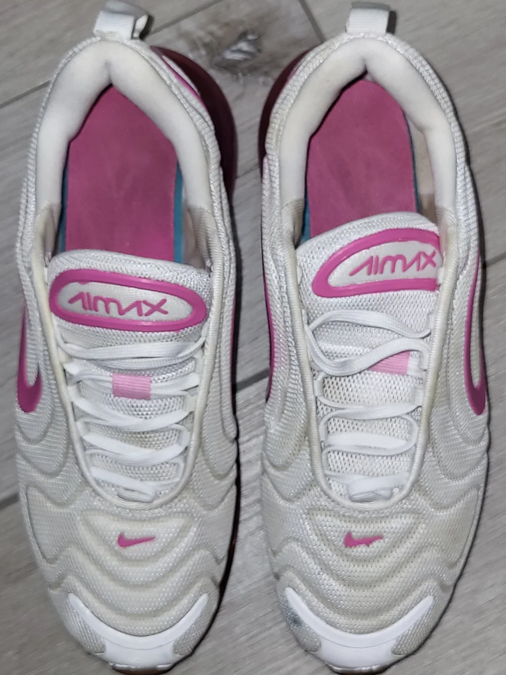 ✔️ Women's White & Pink Nike Air Max 720